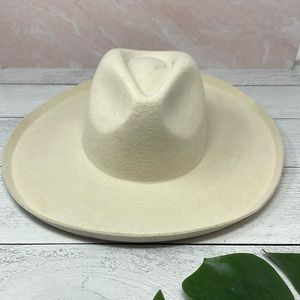 Lack of Color The Melodic Fedora in Ivory S1